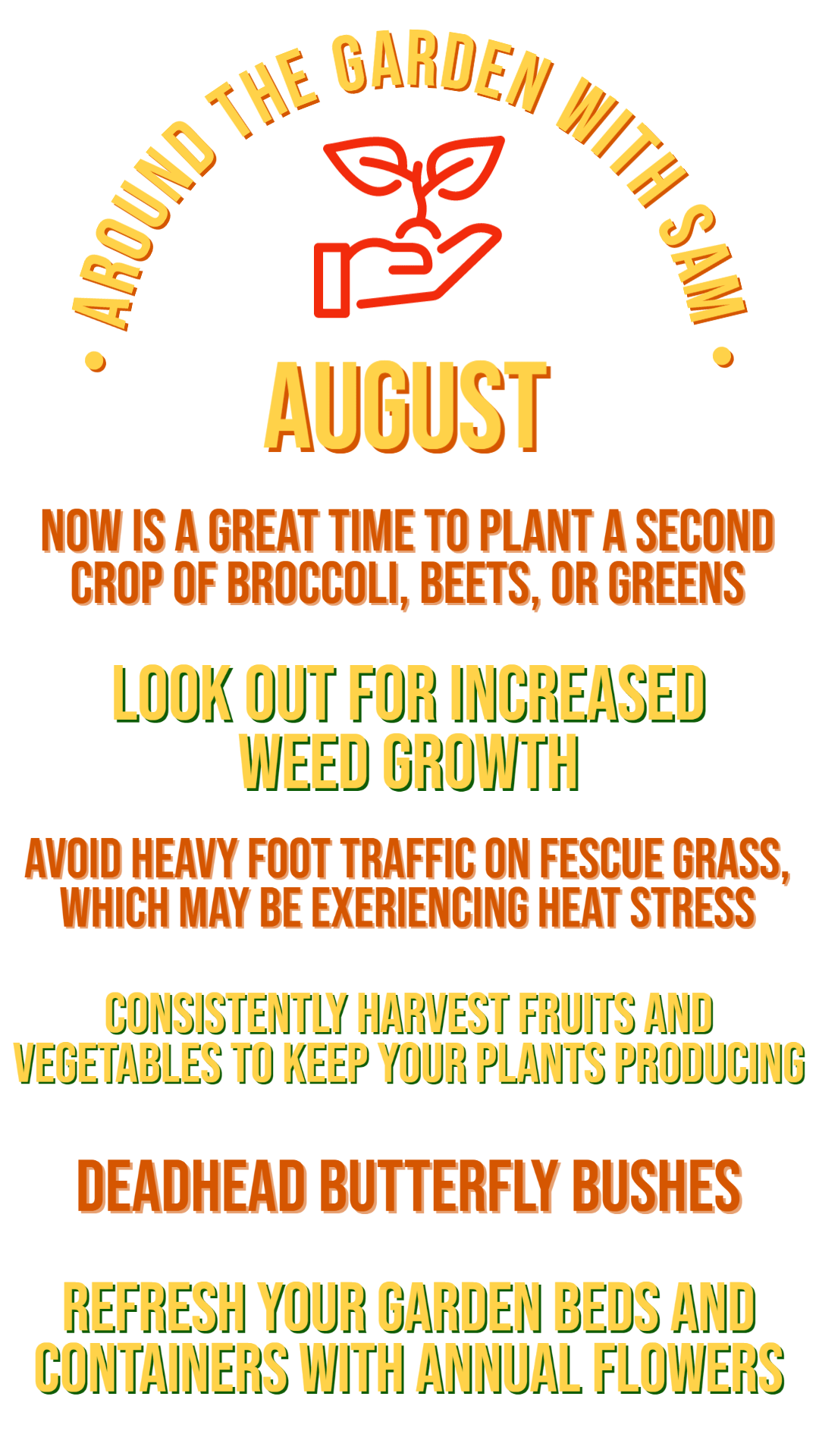 august gardening checklist