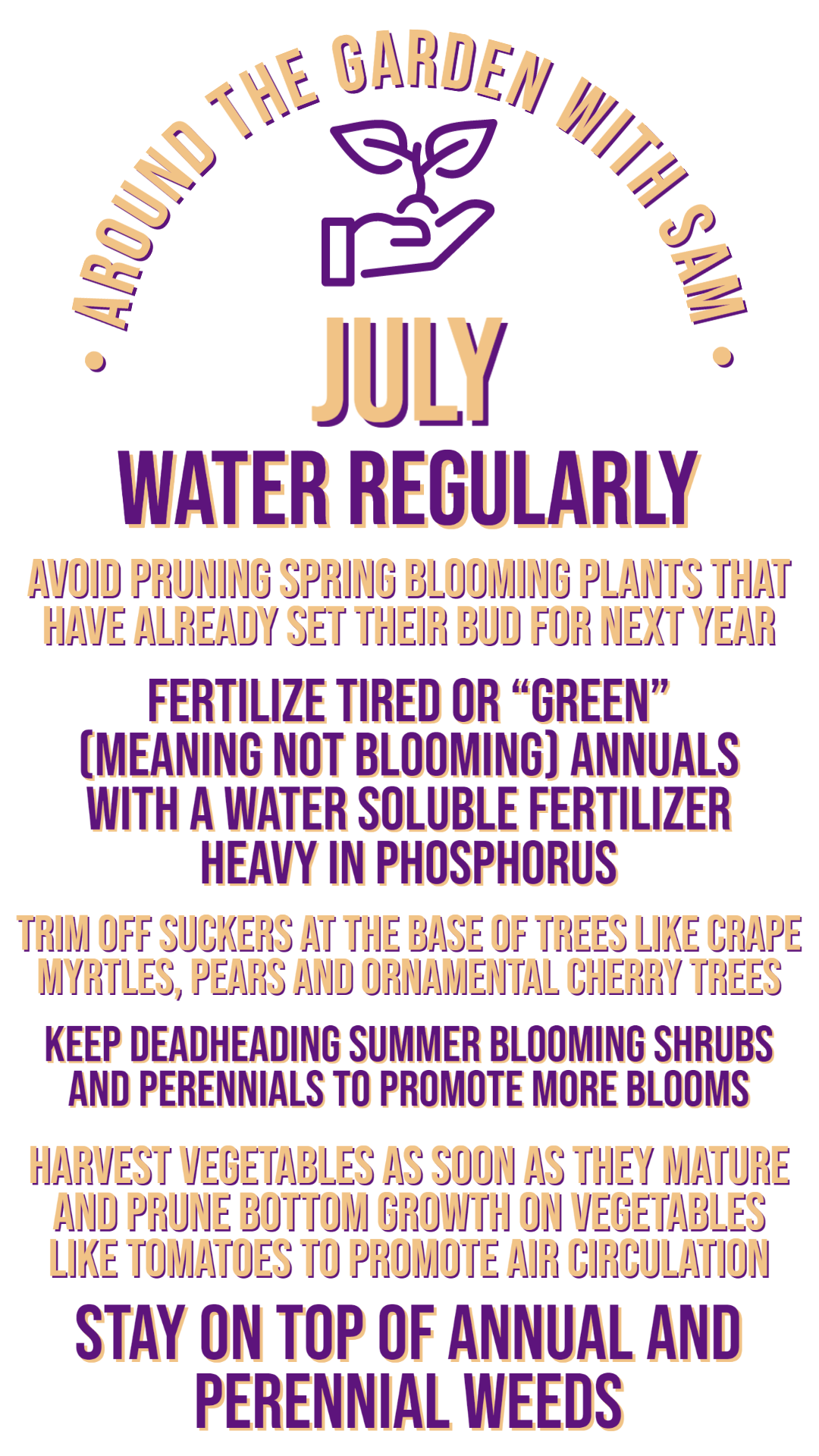 july gardening checklist