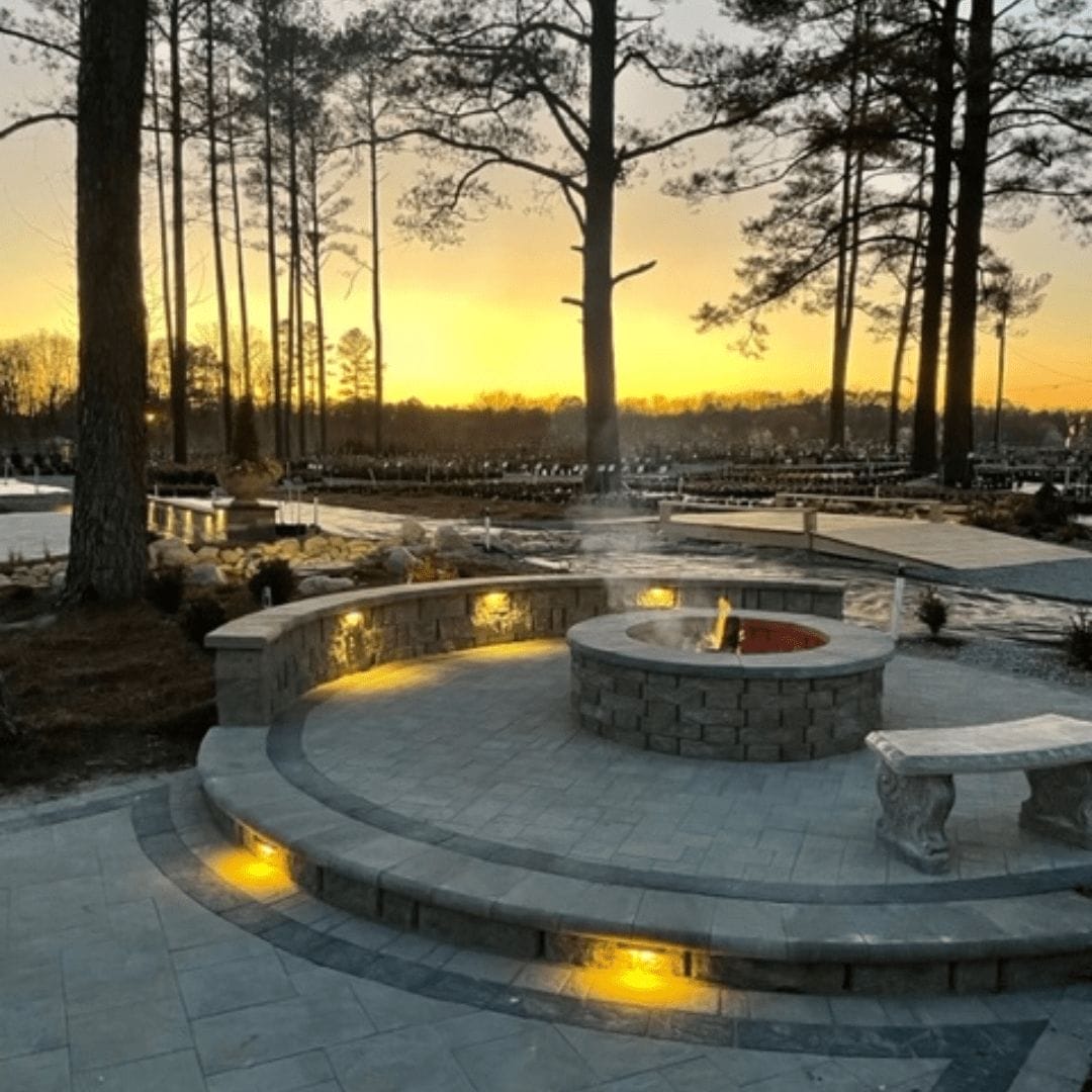 landscape with lights