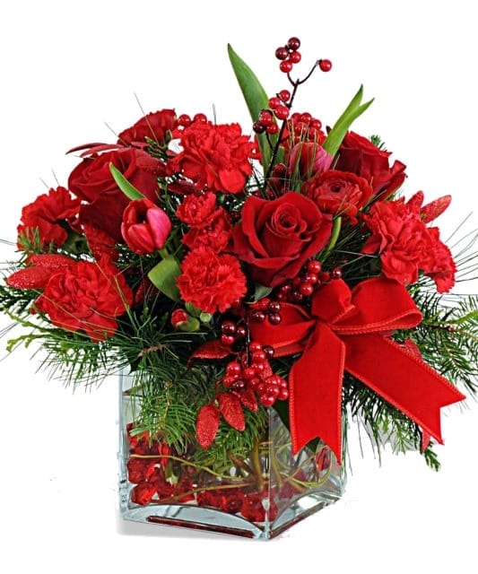 contemporary christmas arrangement